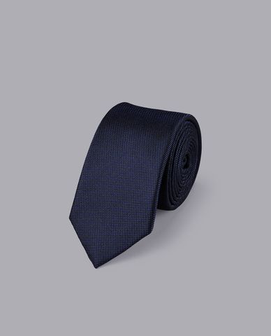  CHARLES TYRWHITT - Cà vạt nam lụa sang trọng Stain Resistant Slim 