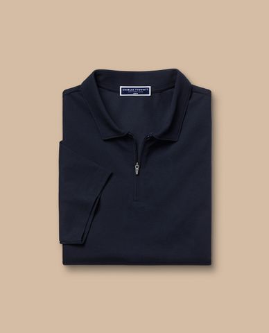  CHARLES TYRWHITT - Áo polo nam cổ bẻ tay ngắn Performance 