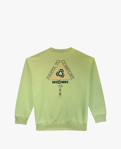  SKECHERS - Áo sweatshirt nam phom suông tay dài thời trang 