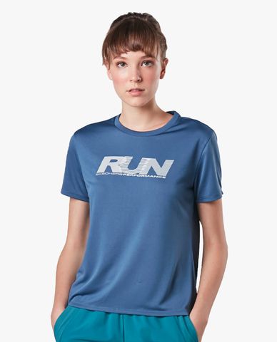  SKECHERS - Áo thun thể thao nữ ngắn tay cổ tròn Running 