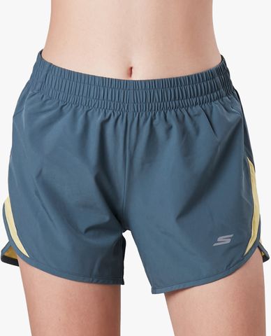  SKECHERS - Quần shorts chạy bộ nữ lưng thun hiện đại Running 