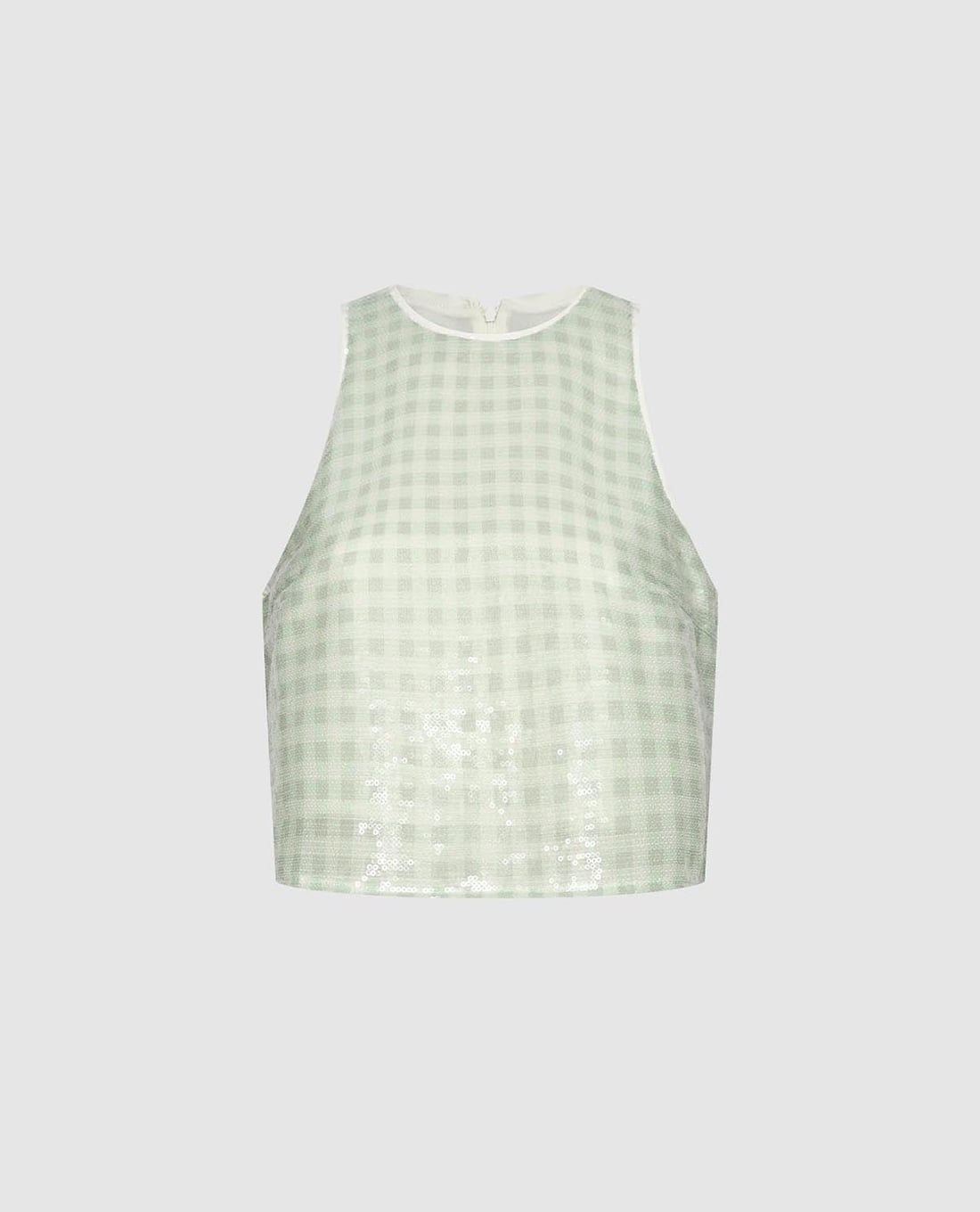 URBAN REVIVO - Áo sát nách nữ kẻ caro Plaid