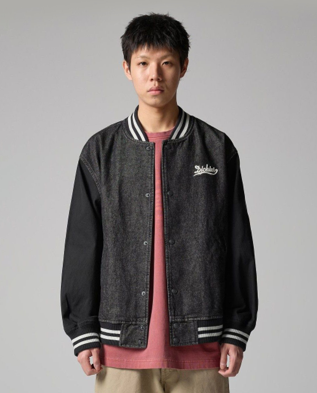 DICKIES - Áo khoác bomber nam Wave Logo Denim