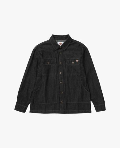  DICKIES - Áo sơ mi denim nam cổ bẻ tay dài phối logo 
