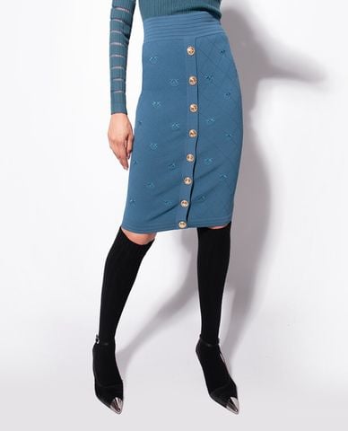  PINKO - Chân váy bút chì midi phối nút Oviedo 