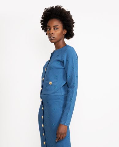  PINKO - Áo khoác cardigan nữ tay dài cổ tròn Navarra 1 