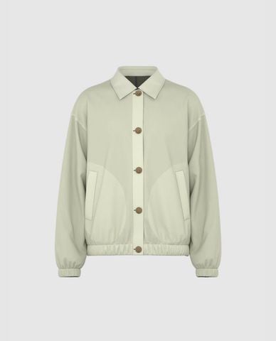  URBAN REVIVO - Áo khoác sơ mi nam hai màu Button Up 