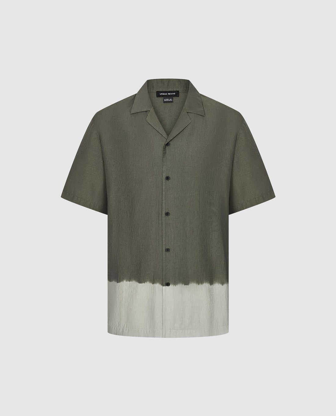 URBAN REVIVO - Áo sơ mi nam tay ngắn trẻ trung