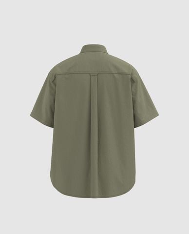  URBAN REVIVO - Áo sơ mi nam cổ bẻ tay ngắn Loose 