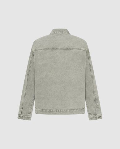  URBAN REVIVO - Áo khoác denim nam phối túi cá tính 