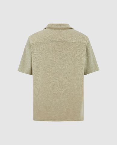  URBAN REVIVO - Áo sơ mi nam cổ bẻ tay ngắn Button Up Loose 