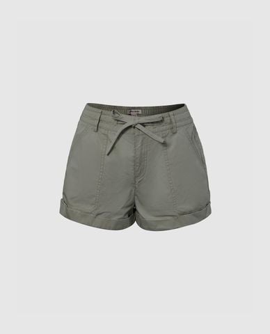  URBAN REVIVO - Quần short ngắn nữ phối nơ 