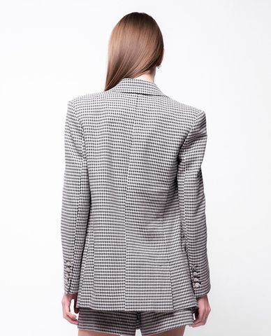  PINKO - Áo blazer nữ tay dài kẻ caro Maderna 
