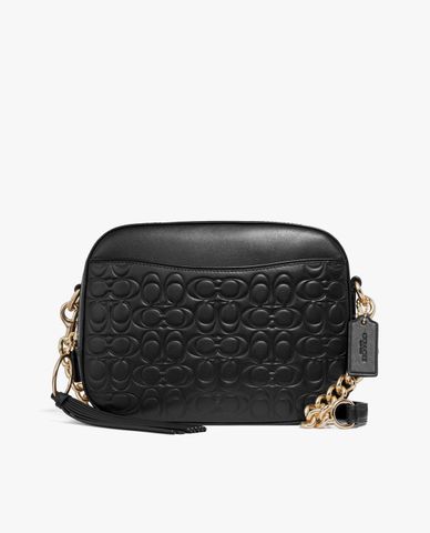  COACH - Túi đeo chéo phom chữ nhật Signature Leather 