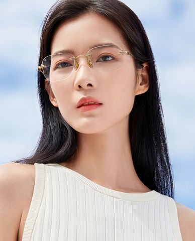  MUJOSH - Gọng kính chữ nhật unisex thời trang 