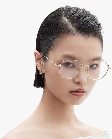  MUJOSH - Gọng kính đa giác unisex bản mảnh thời trang 