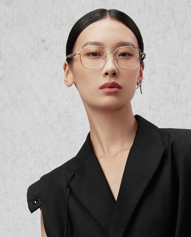  MUJOSH - Gọng kính đa giác unisex bản vừa hiện đại 