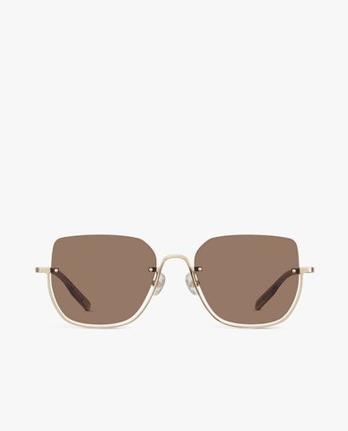  MUJOSH - Kính mát nữ gọng đa giác bản mảnh nữ tính 