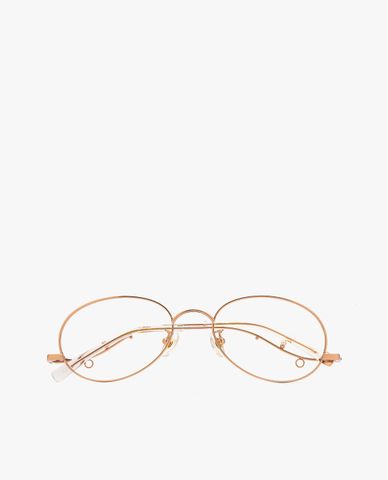  MUJOSH - Gọng kính phom oval bảng mảnh thời trang 