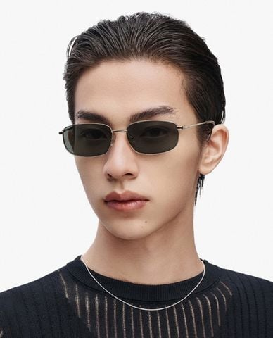  MUJOSH - Kính mát nam gọng chữ nhật bản mảnh 