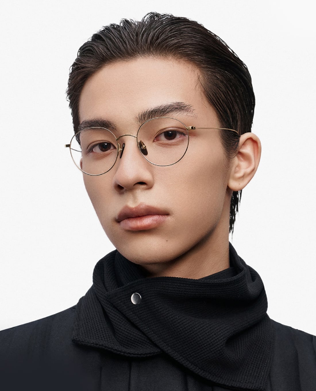 MUJOSH - Gọng kính tròn unisex bản mảnh