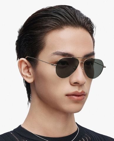  MUJOSH - Kính mát unisex gọng phi công hiện đại 