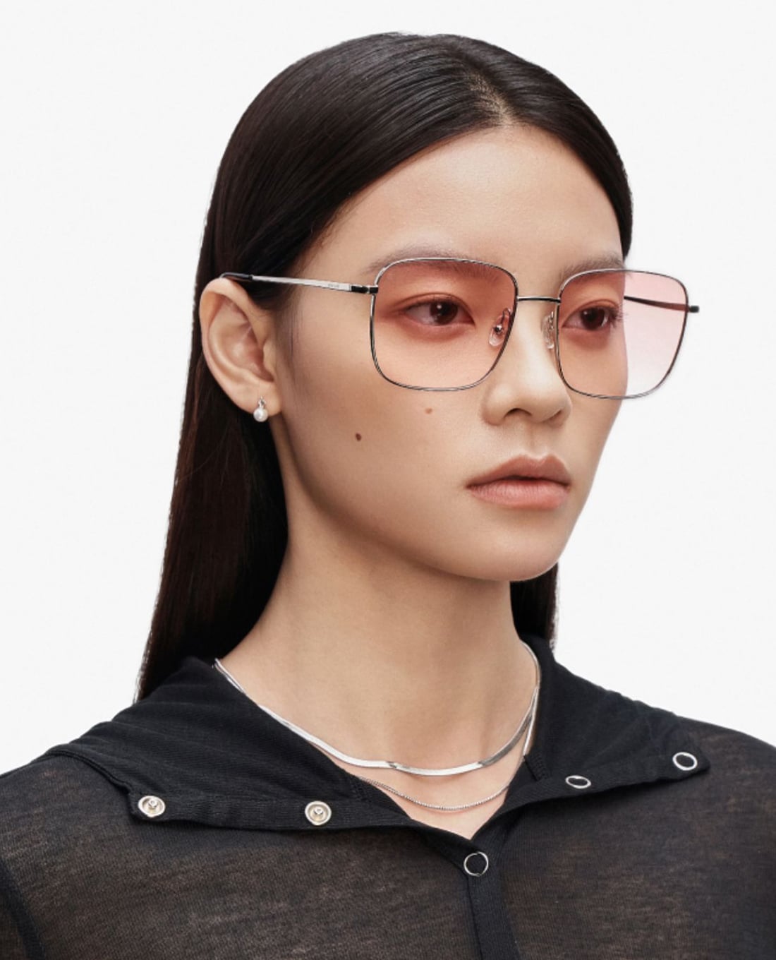 MUJOSH - Kính mát nữ gọng vuông dáng mảnh hiện đại