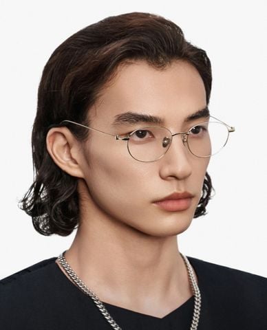  MUJOSH- Gọng kính tròn unisex bản mảnh thời trang 