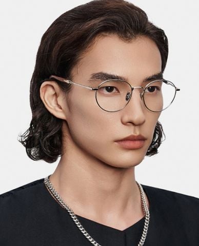  MUJOSH - Gọng kính oval unisex bản vừa cá tính 