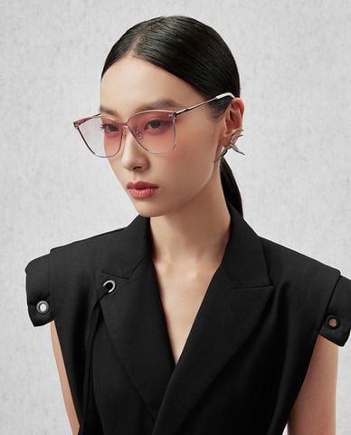  MUJOSH - Kính mát unisex gọng vuông dáng mảnh hiện đại 