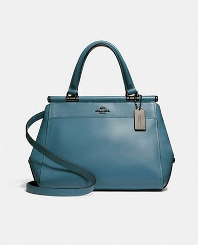  COACH - Túi xách nữ phối quai đeo Grace Chambray Blue 