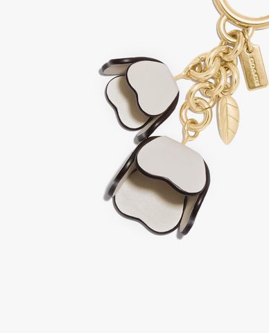  COACH - Móc khóa hình hoa trà Essential Tea Rose 