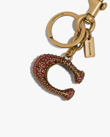  COACH - Thẻ treo chữ C Signature Bag Charm 