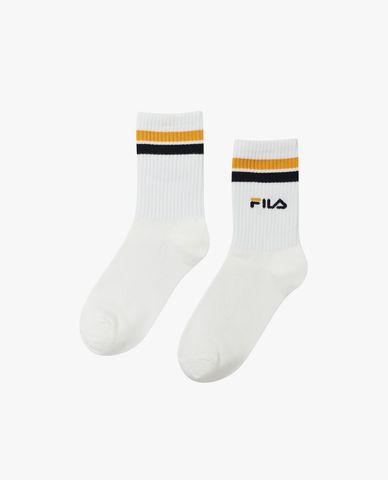  FILA - Vớ cổ cao unisex kẻ sọc thời trang 