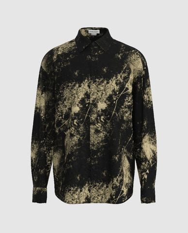  URBAN REVIVO - Áo sơ mi nam cổ bẻ tay dài Printed Button Up 