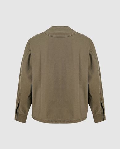  URBAN REVIVO - Áo khoác nam phom rộng phối túi cá tính V-Neck 