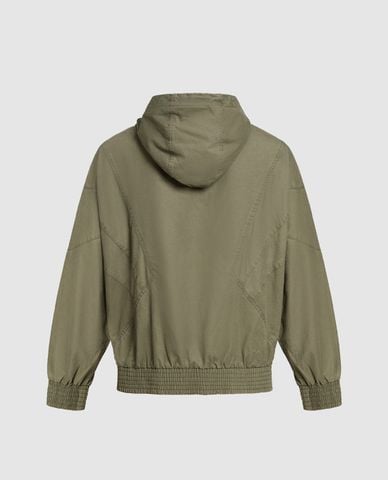  URBAN REVIVO - Áo khoác nam phối mũ tay dài Hooded Oversized Overhead 