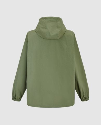  URBAN REVIVO - Áo hoodie nam phối nút bấm cá tính 