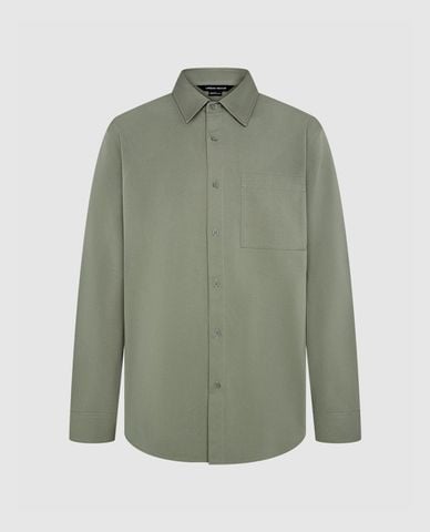  URBAN REVIVO - Áo sơ mi nam cổ bẻ tay dài Regular 