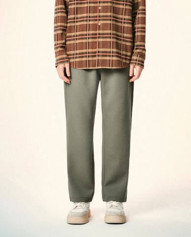  URBAN REVIVO - Quần nam ống đứng lưng thun thời trang 