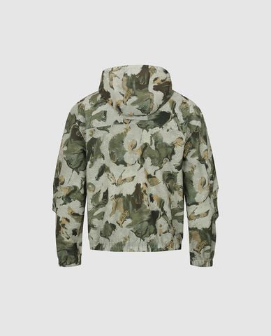  URBAN REVIVO - Áo khoác phối mũ nam khóa zip 