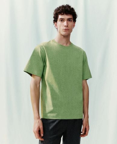  URBAN REVIVO - Áo thun nam cổ tròn tay ngắn Crew Neck Straight 