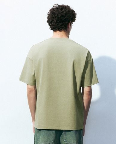  URBAN REVIVO - Áo thun nam cổ tròn tay ngắn Printed Crew 