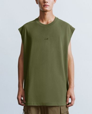  URBAN REVIVO - Áo ba lỗ nam cổ tròn năng động 