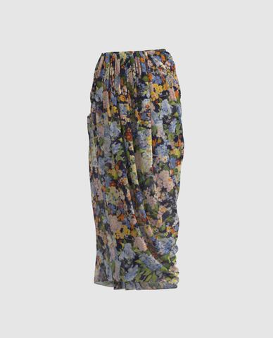  URBAN REVIVO - Chân váy quấn midi Floral Draped 