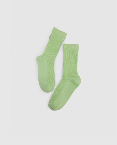  URBAN REVIVO - Vớ nữ cổ cao phối hoa dệt kim độc đáo 