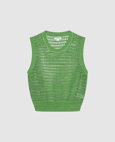  URBAN REVIVO - Áo dệt kim nam sát nách cá tính 