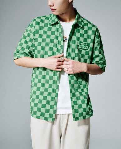  URBAN REVIVO - Áo sơ mi nam hoạ tiết caro 