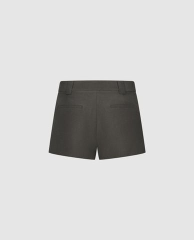  URBAN REVIVO - Quần short ngắn nữ lưng cao thanh lịch 