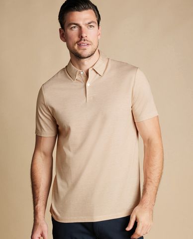  CHARLES TYRWHITT - Áo polo nam tay ngắn Cotton TENCEL™ Tyrwhitt Cool 